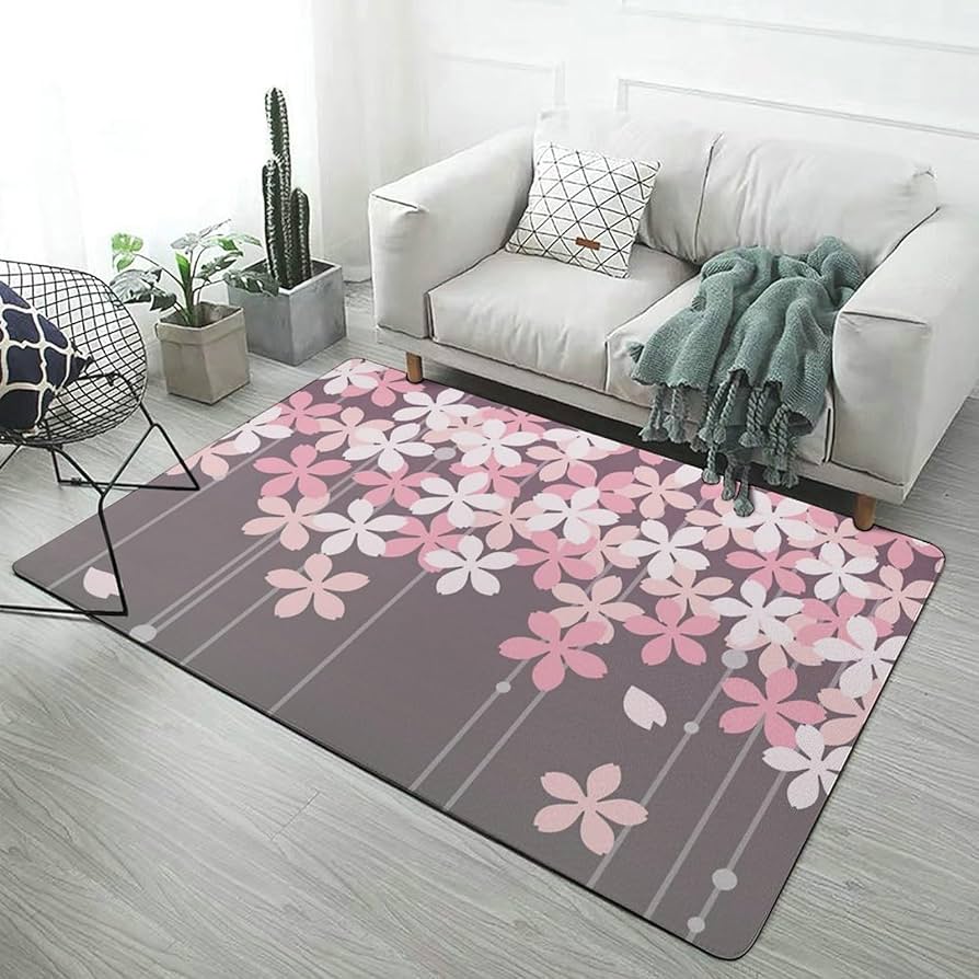 Amazon｜カーペット 桜 サクラ 和柄 和風 ホットカーペット ラグ